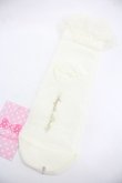 画像2: Angelic Pretty / Lacyクルー丈ソックス  アイボリー I-25-12-24-044-AP-ZA-SA-ZI (2)
