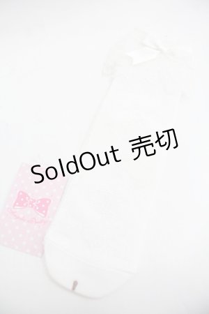 画像: Angelic Pretty / Lacyクルー丈ソックス  白 I-25-12-24-046-AP-ZA-SA-ZI