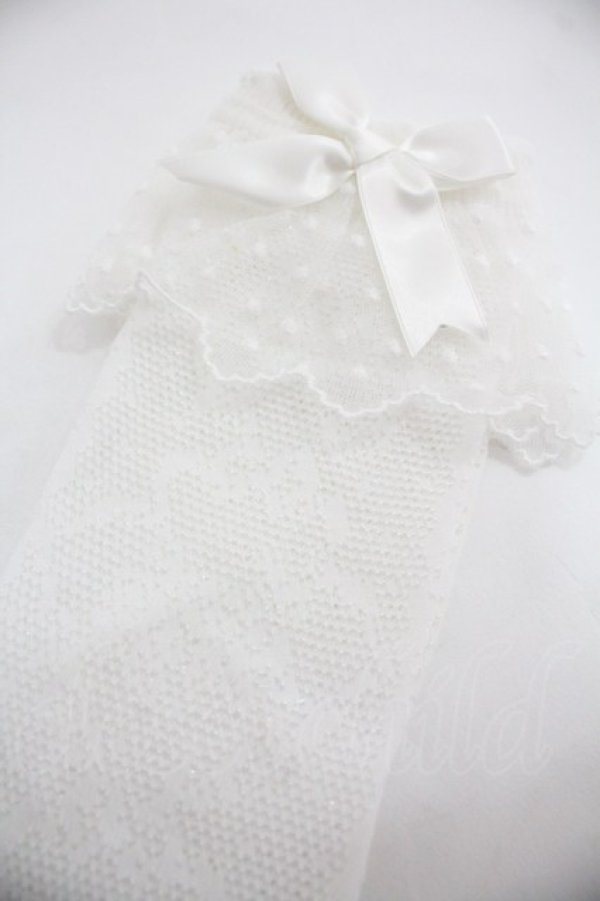 画像3: Angelic Pretty / Lacyクルー丈ソックス  白 I-25-12-24-047-AP-ZA-SA-ZI (3)