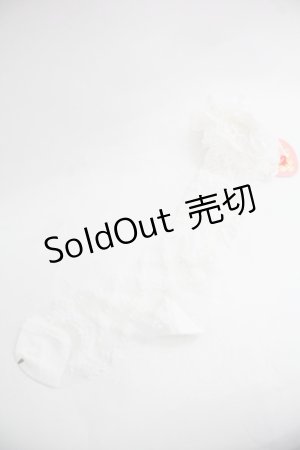 画像: BABY,THE STARS SHINE BRIGHT / Lady Lacy Plumeria〜あなたの幸せを願う花束〜シースルーソックス  白 I-25-12-24-048-BA-ZA-SA-ZI