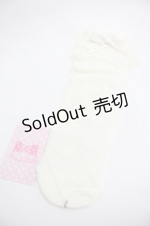 画像: Angelic Pretty / Lacyクルー丈ソックス  アイボリー I-25-12-24-049-AP-ZA-SA-ZI