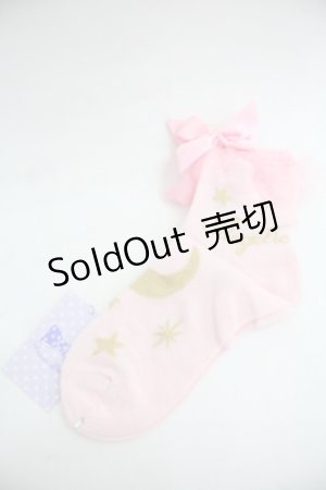 画像: Angelic Pretty / Misty Skyクルー丈ソックス  ピンク I-25-12-24-050-AP-TO-SA-ZI