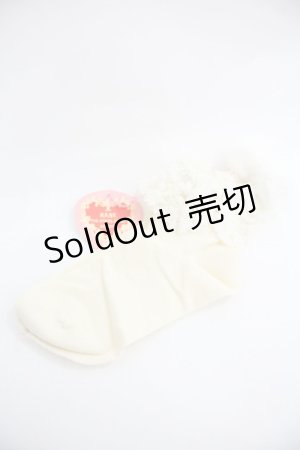 画像: BABY,THE STARS SHINE BRIGHT / Bichon Cirqueクルー丈ソックス  生成り I-25-12-24-054-BA-ZA-SA-ZI