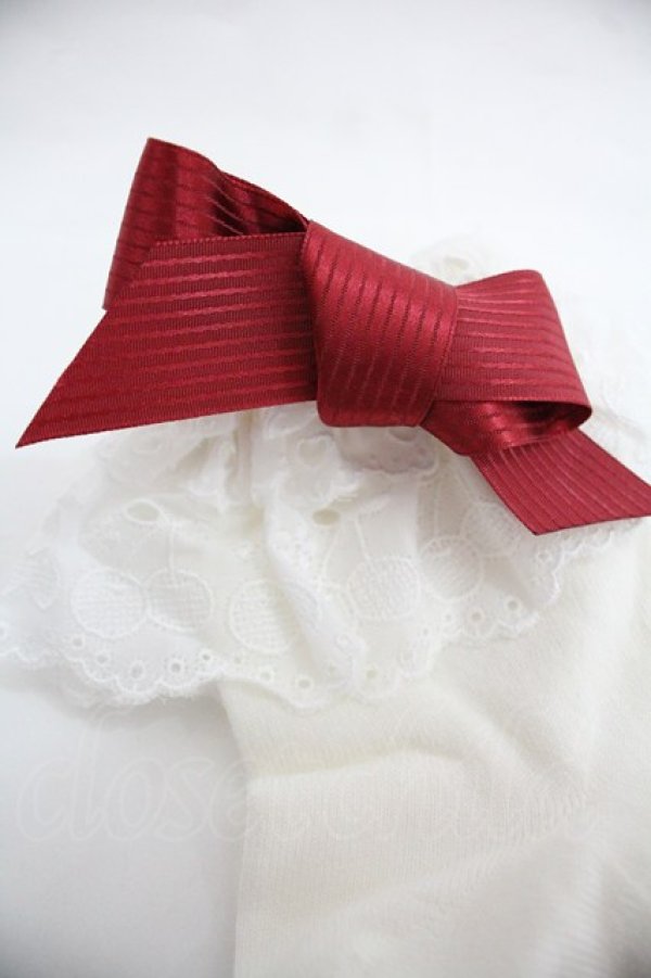 画像3: BABY,THE STARS SHINE BRIGHT / Sweet Cherriesクルーソックス  白Ｘ赤 I-25-12-24-055-BA-ZA-SA-ZI (3)