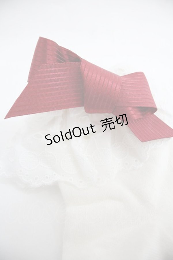 画像3: BABY,THE STARS SHINE BRIGHT / Sweet Cherriesクルーソックス  白Ｘ赤 I-25-12-24-055-BA-ZA-SA-ZI (3)