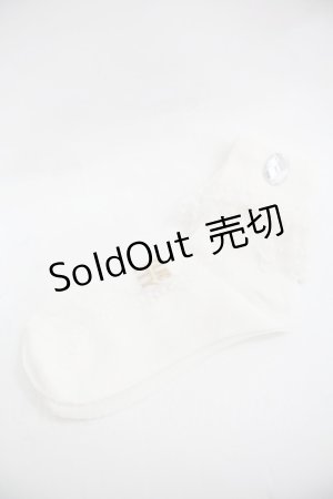 画像: Angelic Pretty / Jewelryクルー丈ソックス  白 I-25-12-24-056-AP-ZA-SA-ZI