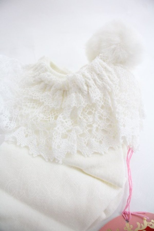 画像3: BABY,THE STARS SHINE BRIGHT / Bichon Cirqueクルー丈ソックス  白 I-25-12-24-059-BA-ZA-SA-ZI (3)