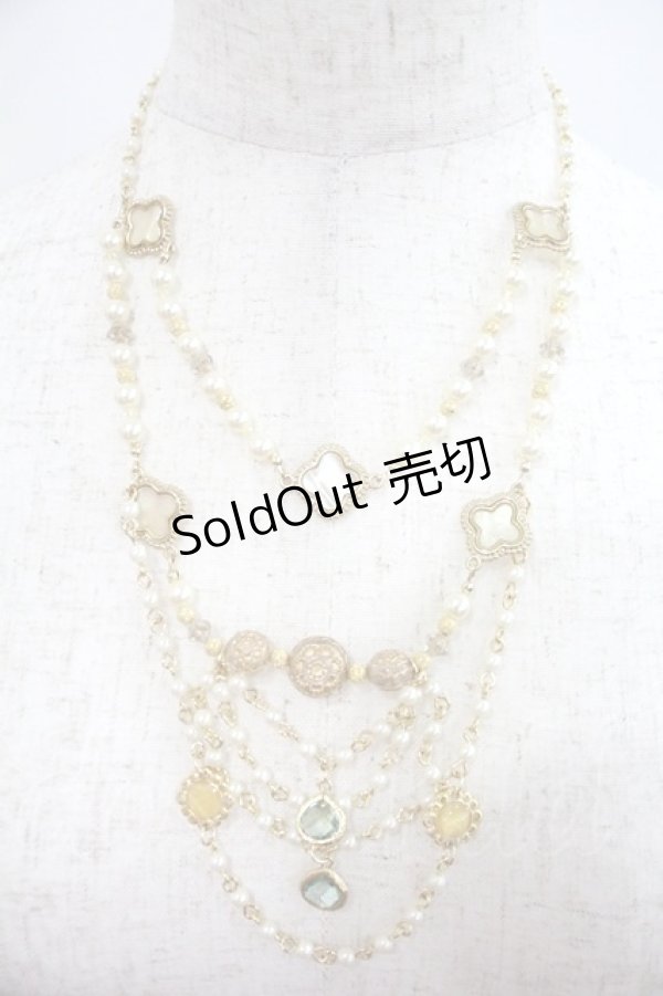 画像2: BABY,THE STARS SHINE BRIGHT / Voyage dans le temps  Belle Epoque の空の下 ネックレス  ゴールドＸ白 I-25-12-24-006-BA-AC-SA-ZI (2)