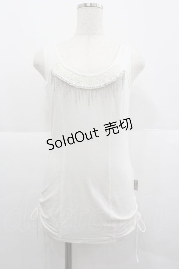 画像1: Rozen Kavalier / チェーンデザインタンク  白Ｘシルバー I-25-12-24-066-OO-TO-SA-ZI (1)