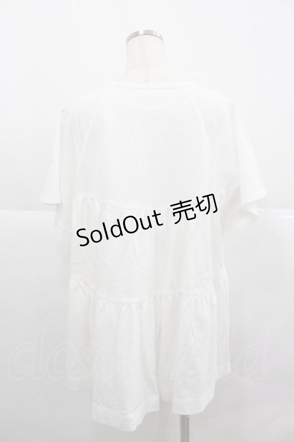 画像2: PINK HOUSE / すずらんブーケ刺繍チュニックカットソー  白 I-25-12-24-067-LO-TS-SA-ZI (2)