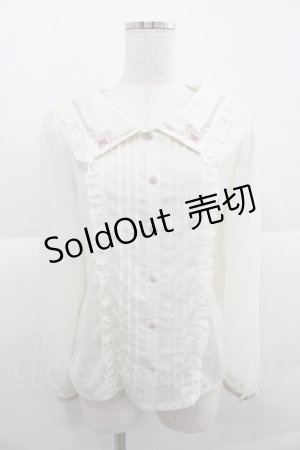 画像: axes femme POETIQUE / セーラー襟刺繍ブラウス M アイボリー I-25-12-24-072-AX-TO-TE-ZI