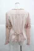 画像2: PINK HOUSE / ケミカルレース使いブラウス  ピンク I-25-12-24-075-LO-BL-TE-ZI (2)