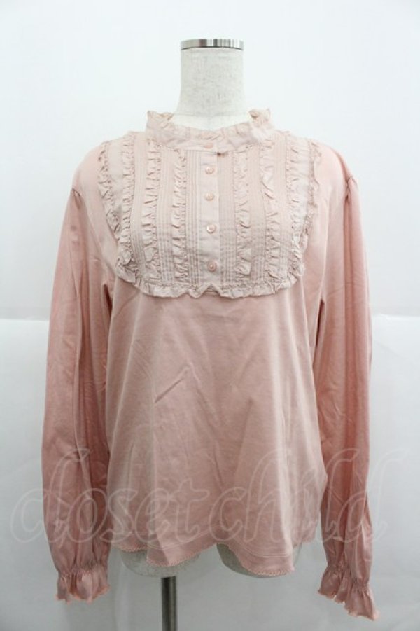 画像1: PINK HOUSE / ローンヨーク使いハイネックカットソー 4(L) ピンク I-25-12-24-077-LO-TO-SA-ZI (1)