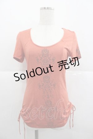 画像: Rozen Kavalier / フロントプリント裾絞り半袖カットソー  オレンジ I-25-12-24-080-OO-TO-SA-ZI