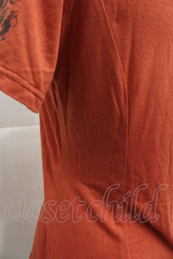 画像3: Rozen Kavalier / フロントプリント裾絞り半袖カットソー  オレンジ I-25-12-24-080-OO-TO-SA-ZI (3)