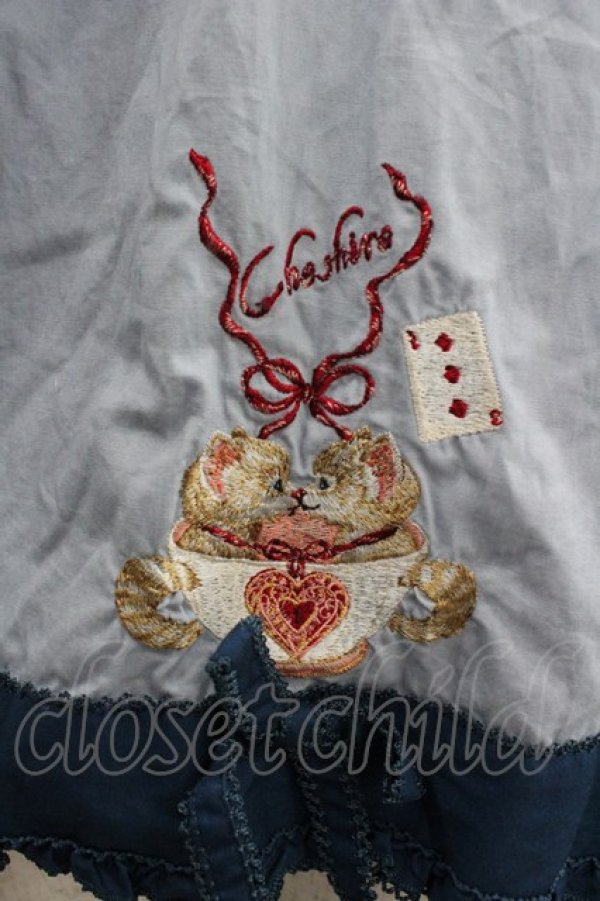 画像4: PINK HOUSE / ハロウィーンワンダーランド刺繍使いブラウス  ブルー I-25-12-24-082-LO-BL-TE-ZI (4)