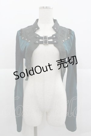 画像: Ozz Croce / ダブルベルトジャケット  グリーンＸ黒 I-25-12-24-084-OO-JA-SA-ZI