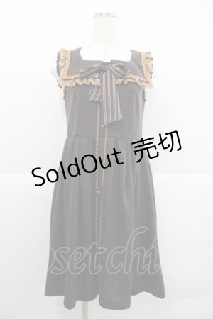 画像: axes femme POETIQUE / セーラー襟カットチュニック M ブラウン I-25-12-24-087-AX-OP-SA-ZI