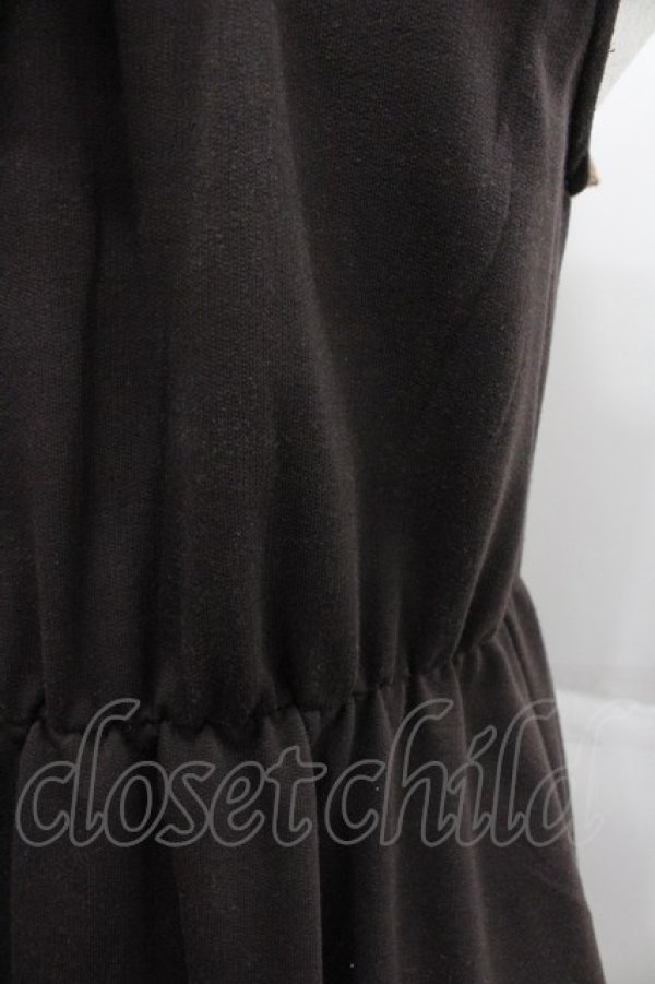 画像3: axes femme POETIQUE / セーラー襟カットチュニック M ブラウン I-25-12-24-087-AX-OP-SA-ZI (3)