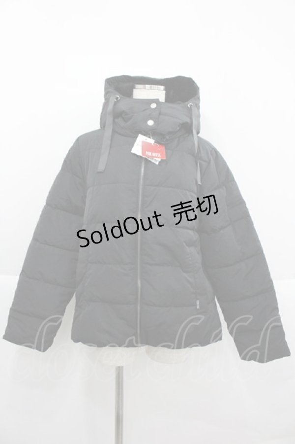 画像1: PINK HOUSE / 2021年ハッピーセット ハーフメモリーフード ブルゾン  黒 I-25-12-24-092-LO-CO-SA-ZI (1)