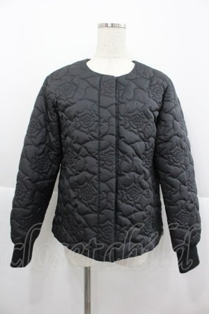 画像: PINK HOUSE / ローズキルティングブルゾン 4(L) 黒 I-25-12-24-093-LO-JA-SA-ZI