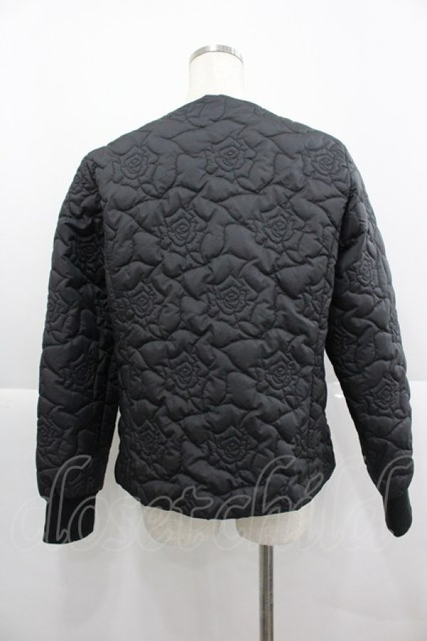 画像2: PINK HOUSE / ローズキルティングブルゾン 4(L) 黒 I-25-12-24-093-LO-JA-SA-ZI (2)
