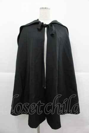 画像: ATELIER BOZ / フードミニマント  黒 I-25-12-24-095-EL-JA-SA-ZI