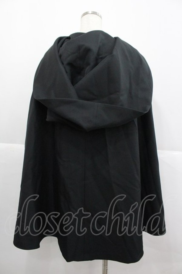 画像2: ATELIER BOZ / フードミニマント  黒 I-25-12-24-095-EL-JA-SA-ZI (2)