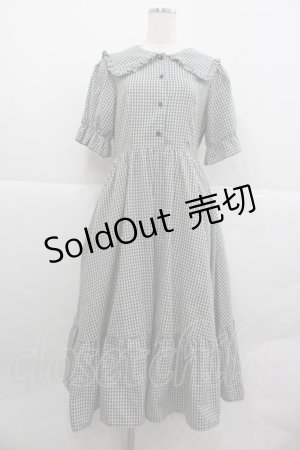 画像: m petit by misako / AM*ギンガムCHKワンピース M 黒チェック I-25-12-24-100-LO-OP-SA-ZI