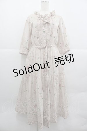 画像: PINK HOUSE / ロージーローズプリントワンピース  ピンク I-25-12-24-106-LO-OP-SA-ZI