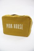 画像1: PINK HOUSE / ロゴポーチ  カラシ I-25-12-24-010-LO-ZA-SA-ZI (1)