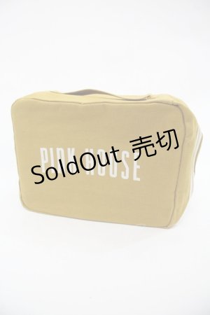 画像: PINK HOUSE / ロゴポーチ  カラシ I-25-12-24-010-LO-ZA-SA-ZI