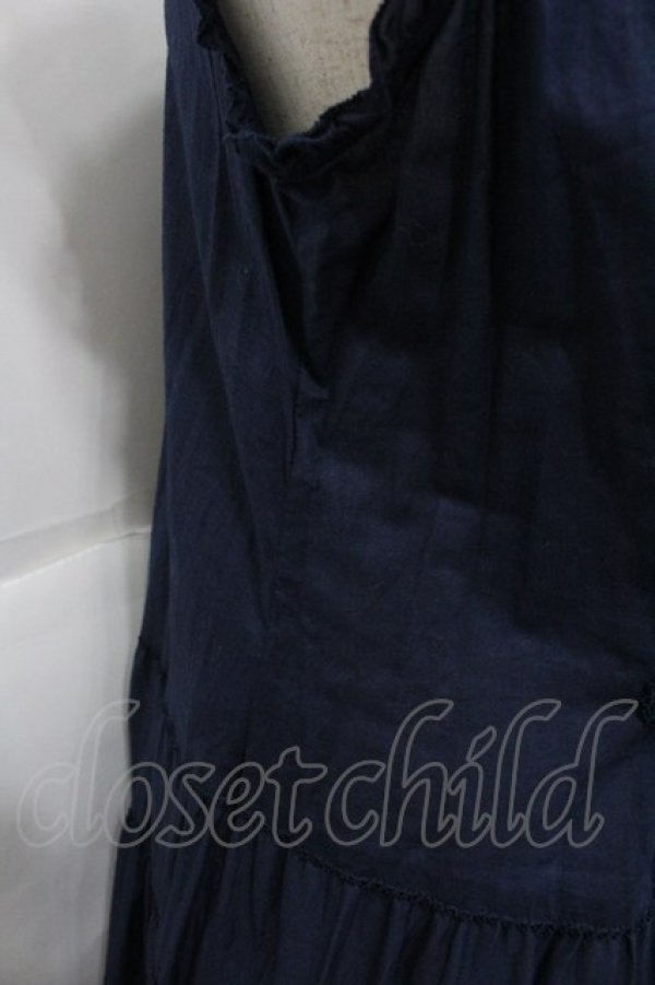 画像3: PINK HOUSE / フリルローンワンピース  ネイビー I-25-12-24-109-LO-OP-TE-ZI (3)