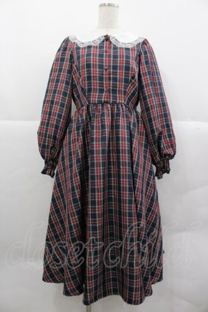 画像: m petit by misako / ハローキティチェックワンピース M ネイビーＸレッドチェック I-25-12-24-111-LO-OP-SA-ZI