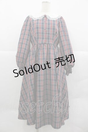 画像: m petit by misako / ハローキティチェックワンピース M ネイビーＸレッドチェック I-25-12-24-111-LO-OP-SA-ZI