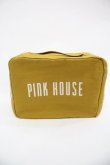 画像2: PINK HOUSE / ロゴポーチ  カラシ I-25-12-24-010-LO-ZA-SA-ZI (2)