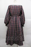画像2: m petit by misako / ハローキティチェックワンピース M ネイビーＸレッドチェック I-25-12-24-111-LO-OP-SA-ZI (2)