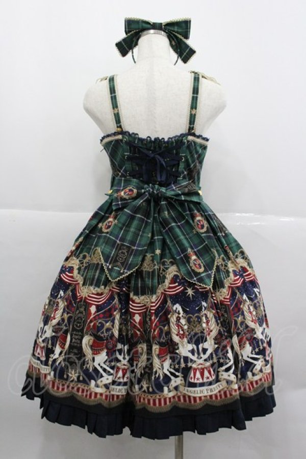 画像2: Angelic Pretty / Cirque du L'Etoile Specialジャンパースカートセット  グリーン I-25-12-24-114-AP-OP-SA-ZI (2)