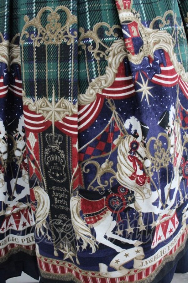 画像4: Angelic Pretty / Cirque du L'Etoile Specialジャンパースカートセット  グリーン I-25-12-24-114-AP-OP-SA-ZI (4)