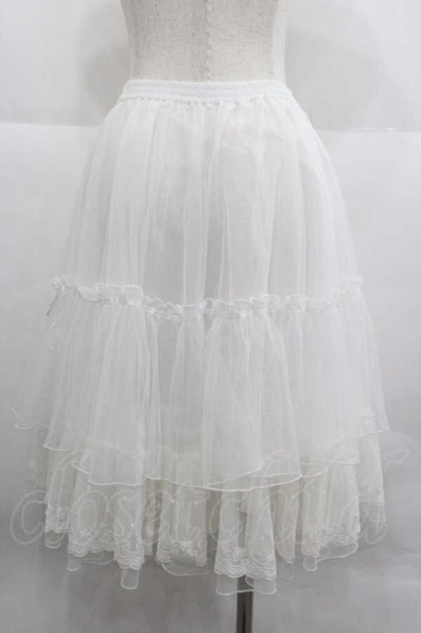 画像2: axes femme kawaii / クラシックパニエ  白 I-25-12-24-117-AX-SK-SA-ZI (2)