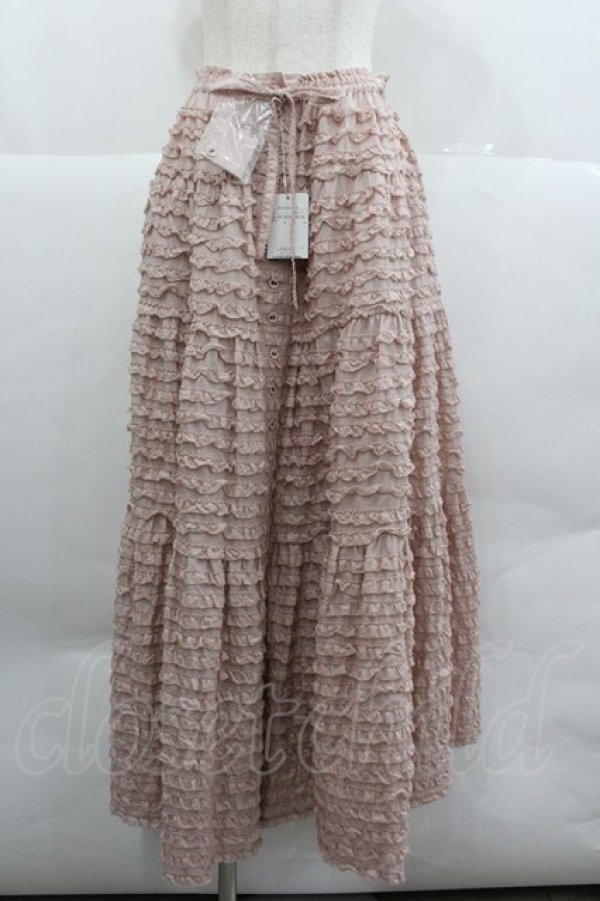 画像1: PINK HOUSE / ローンフリルスカート  ピンク I-25-12-24-119-LO-SK-SA-ZI (1)