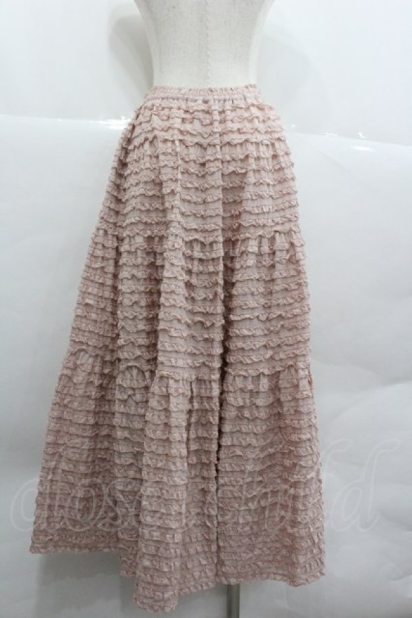 画像2: PINK HOUSE / ローンフリルスカート  ピンク I-25-12-24-119-LO-SK-SA-ZI (2)