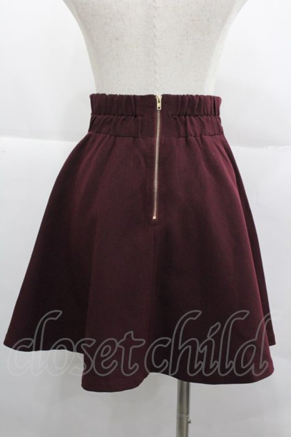 画像2: Rojita / Wフリルタックフレアスカート  ボルドー I-25-12-24-120-LO-SK-SA-ZI (2)
