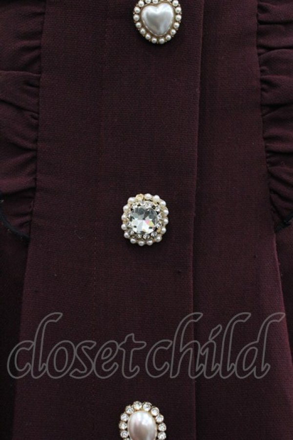 画像3: Rojita / Wフリルタックフレアスカート  ボルドー I-25-12-24-120-LO-SK-SA-ZI (3)