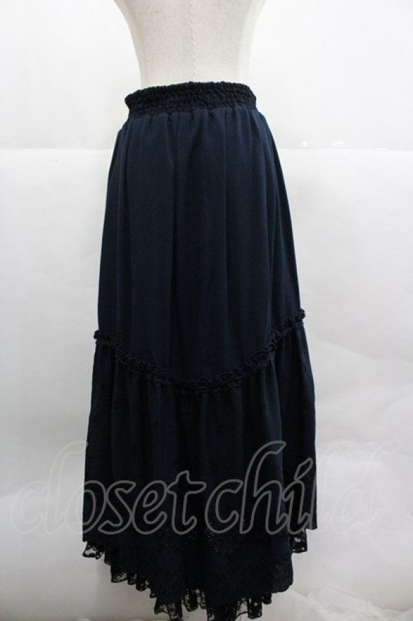 画像2: axes femme / フィッシュテールロングスカート M ネイビー I-25-12-24-122-AX-SK-TE-ZI (2)