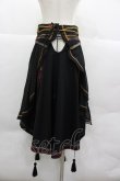 画像2: Ozz oneste / 金魚プリントシフォン重ねコルセットオーバースカート  黒 I-25-12-24-125-OO-SK-SA-ZI (2)
