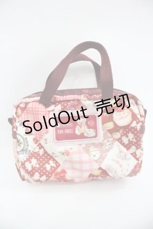 画像: PINK HOUSE / LeSportsac × PINK HOUSE PH Tea Party Micro Bag  赤Ｘピンク I-25-12-24-011-LO-BG-SA-ZI