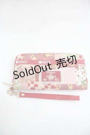 画像: PINK HOUSE / LeSportsac × PINK HOUSE長財布  赤 I-25-12-24-012-LO-ZA-SA-ZI