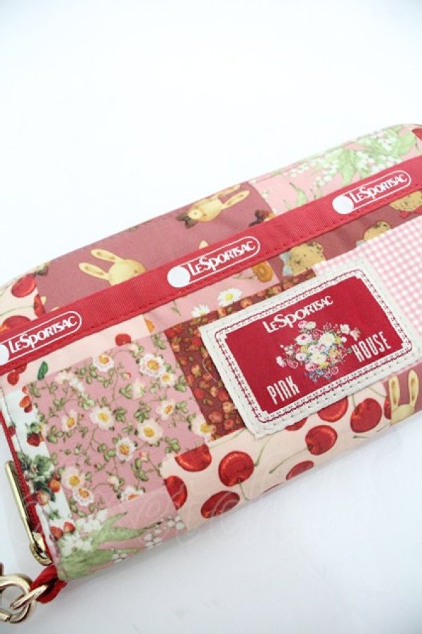 画像3: PINK HOUSE / LeSportsac × PINK HOUSE長財布  赤 I-25-12-24-012-LO-ZA-SA-ZI (3)
