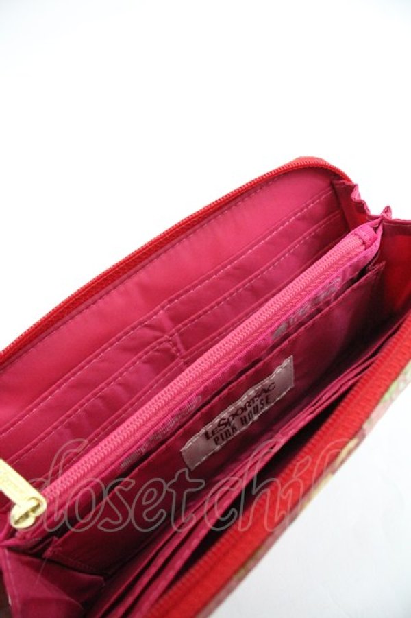 画像5: PINK HOUSE / LeSportsac × PINK HOUSE長財布  赤 I-25-12-24-012-LO-ZA-SA-ZI (5)